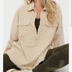 Aerie Corduroy Quarter Zip